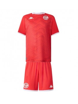 Billige Tunisia Hjemmedraktsett Barn VM 2026 Kortermet (+ Korte bukser)